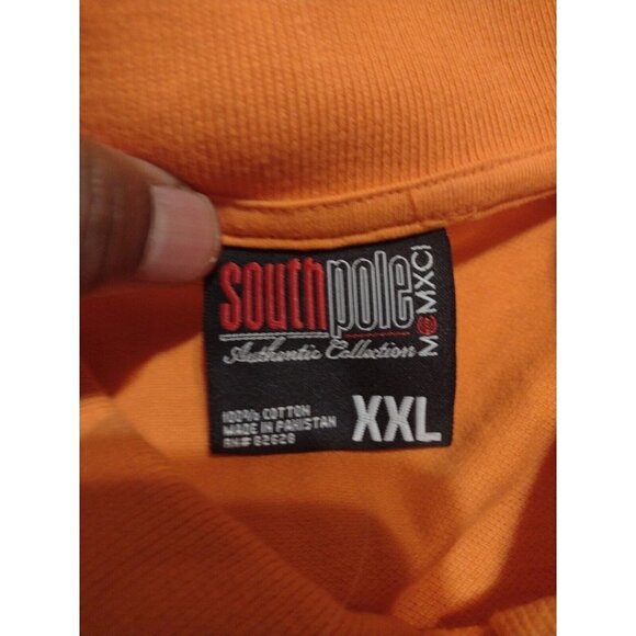 NWT South Pole Authentic Collection Mens Orange Short Sleeve Polo Shirt Size 2XL - Picture 7 of 10